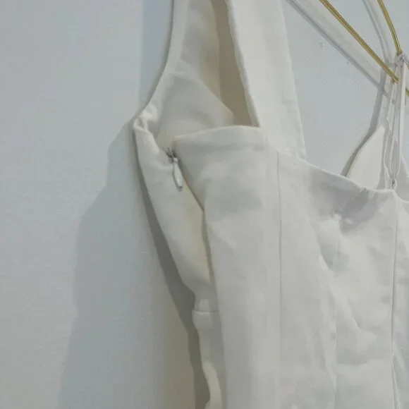 Revolve Superdown Eleanor Mini White Dress Size Small - Picture 5 of 8